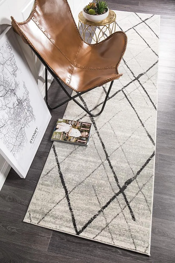Oasis 452 Runner Rug (Grey) by Rug Culture