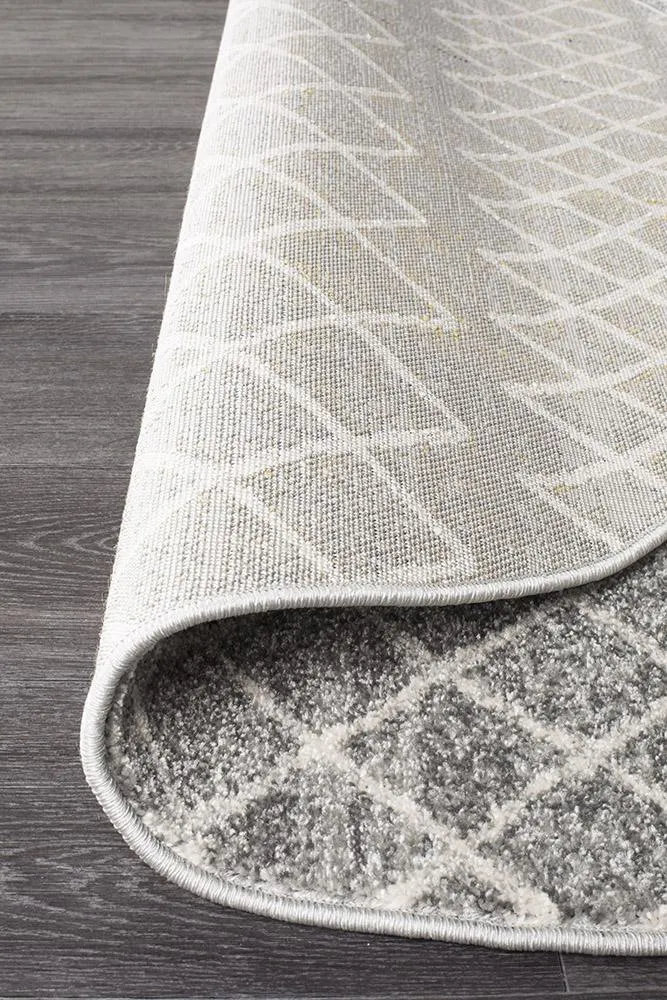 Oasis 453 Round Rug (Grey) by Rug Culture