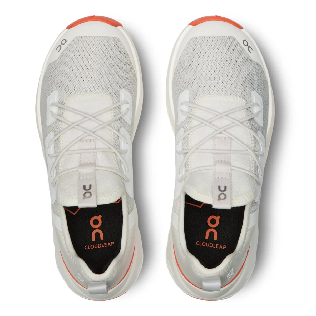 On Running Girl's (Preschool) Cloudleap Ivory/Flame