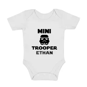[Personalized] Endanzoo Organic Baby Bodysuit - Mini Stormtrooper Movie
