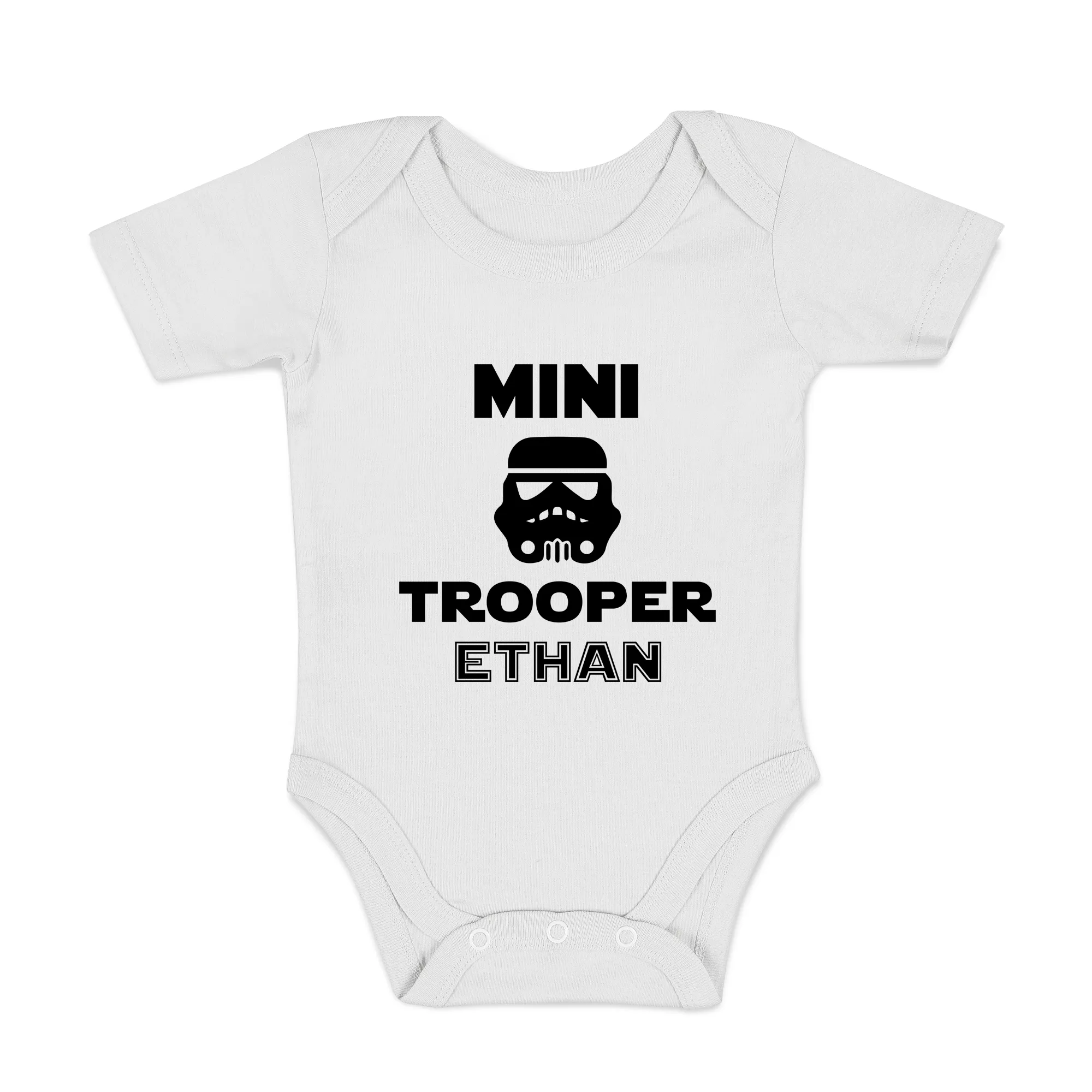 [Personalized] Endanzoo Organic Baby Bodysuit - Mini Stormtrooper Movie