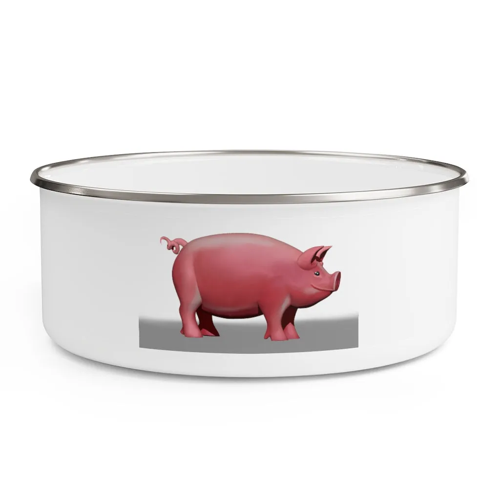 Pig Enamel Bowl
