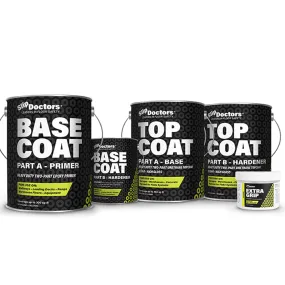 Premium Non-Slip Epoxy Floor Paint Kit for Garage & Warehouses – Light Gray