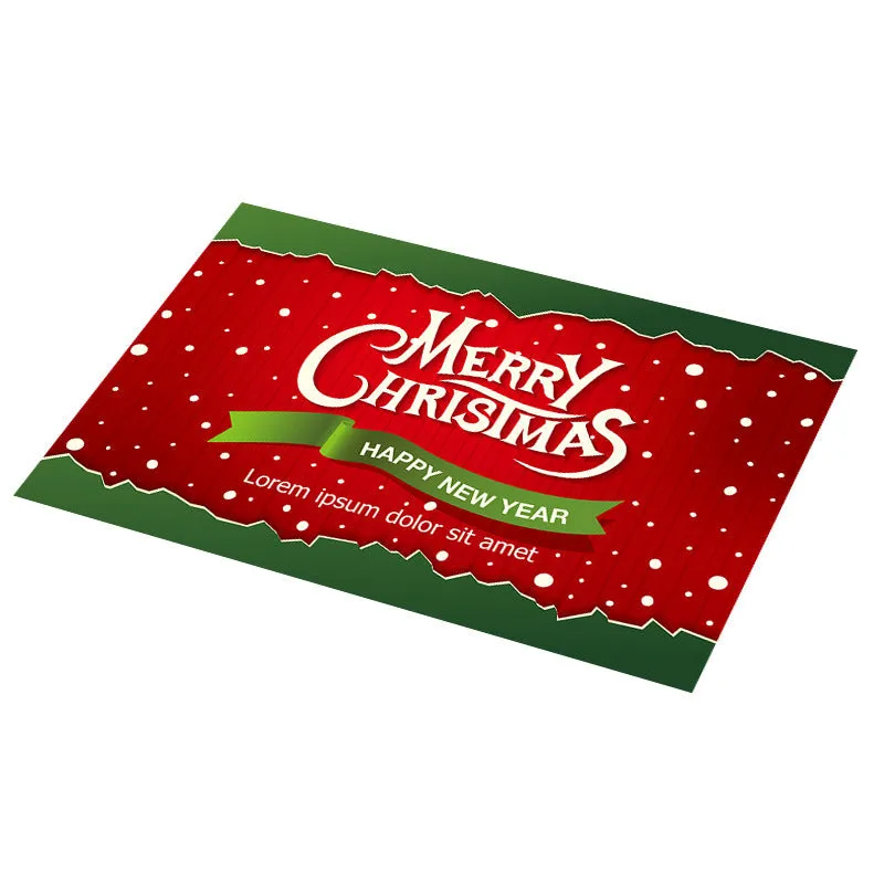 PVC Non-slip Waterproof Christmas Placemats (1 Pc)