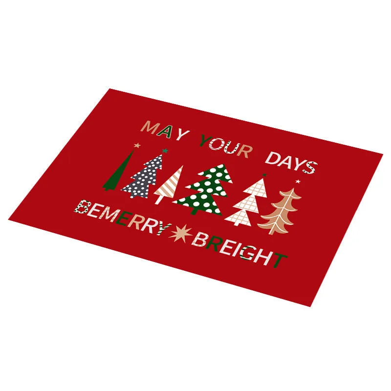 PVC Non-slip Waterproof Christmas Placemats (1 Pc)