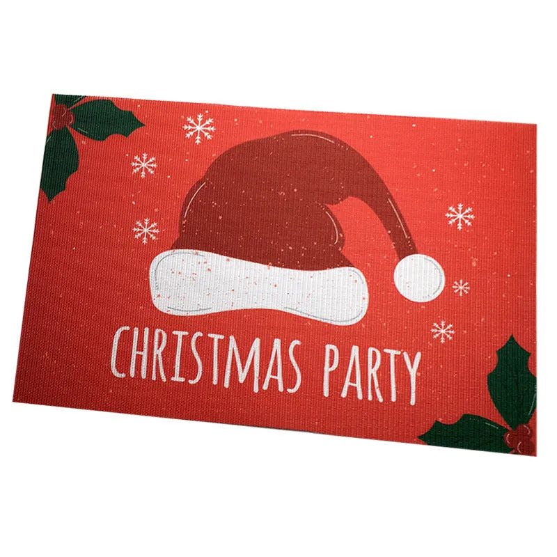 PVC Non-slip Waterproof Christmas Placemats (1 Pc)