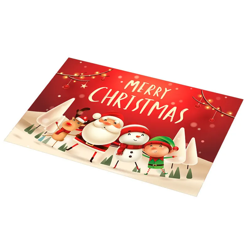PVC Non-slip Waterproof Christmas Placemats (1 Pc)
