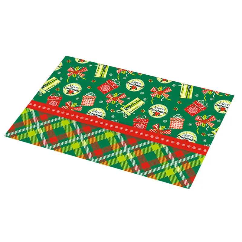 PVC Non-slip Waterproof Christmas Placemats (1 Pc)