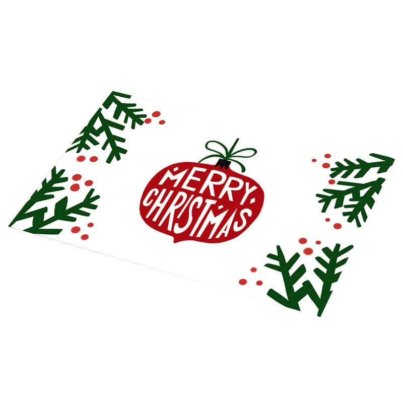 PVC Non-slip Waterproof Christmas Placemats (1 Pc)