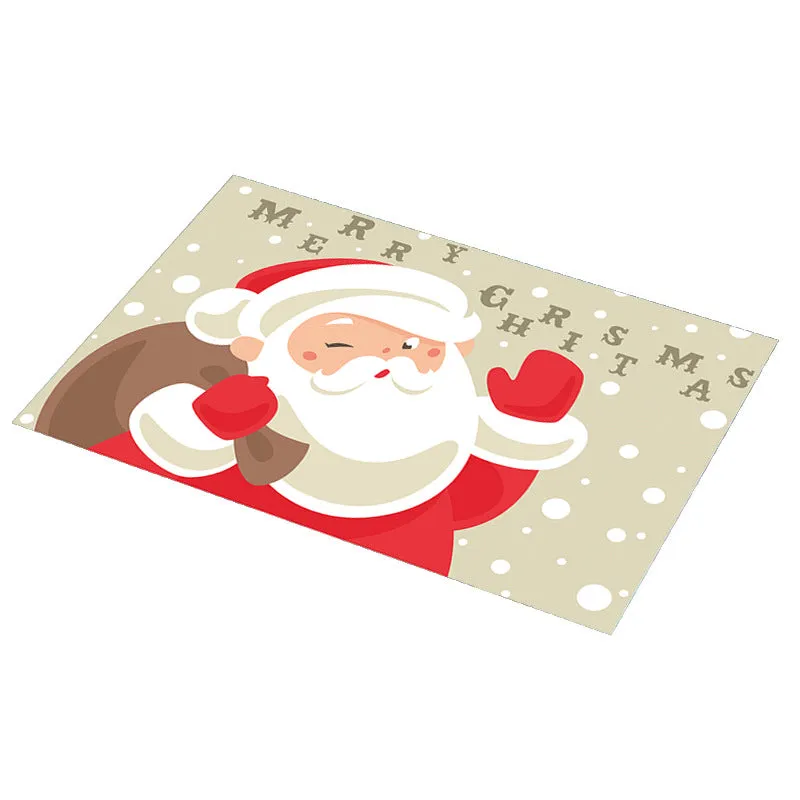 PVC Non-slip Waterproof Christmas Placemats (1 Pc)