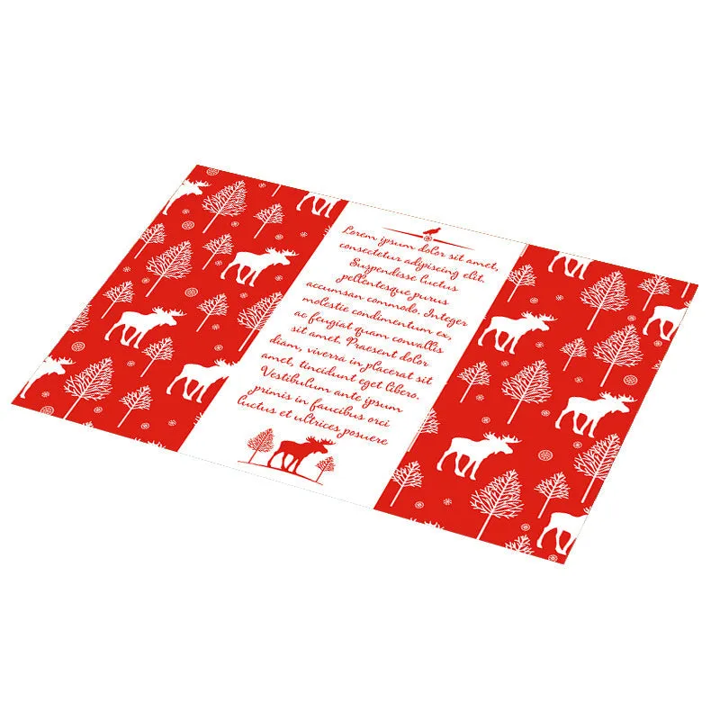 PVC Non-slip Waterproof Christmas Placemats (1 Pc)
