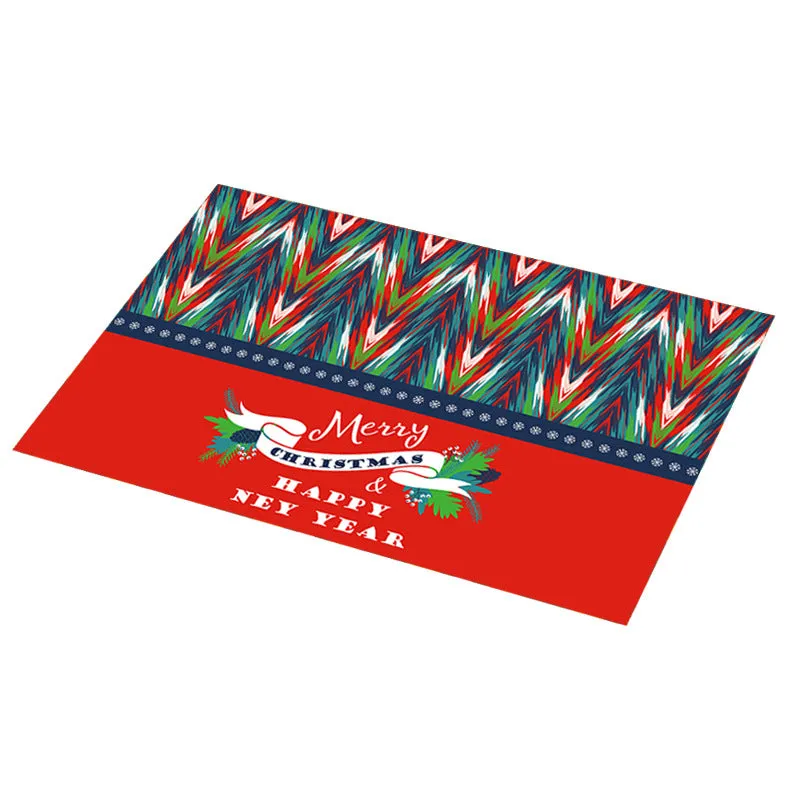 PVC Non-slip Waterproof Christmas Placemats (1 Pc)