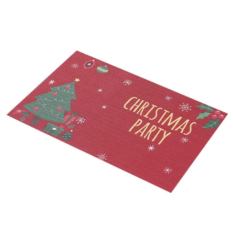 PVC Non-slip Waterproof Christmas Placemats (1 Pc)