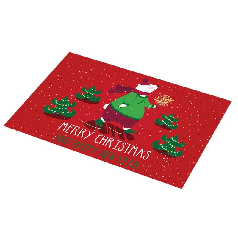 PVC Non-slip Waterproof Christmas Placemats (1 Pc)