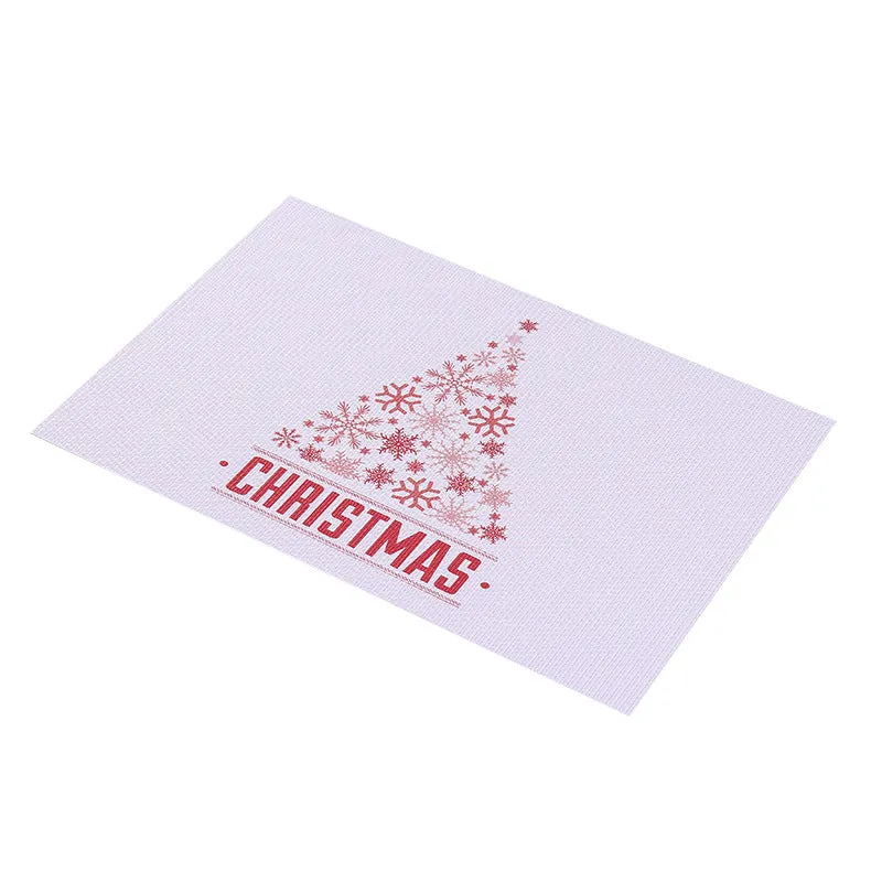 PVC Non-slip Waterproof Christmas Placemats (1 Pc)
