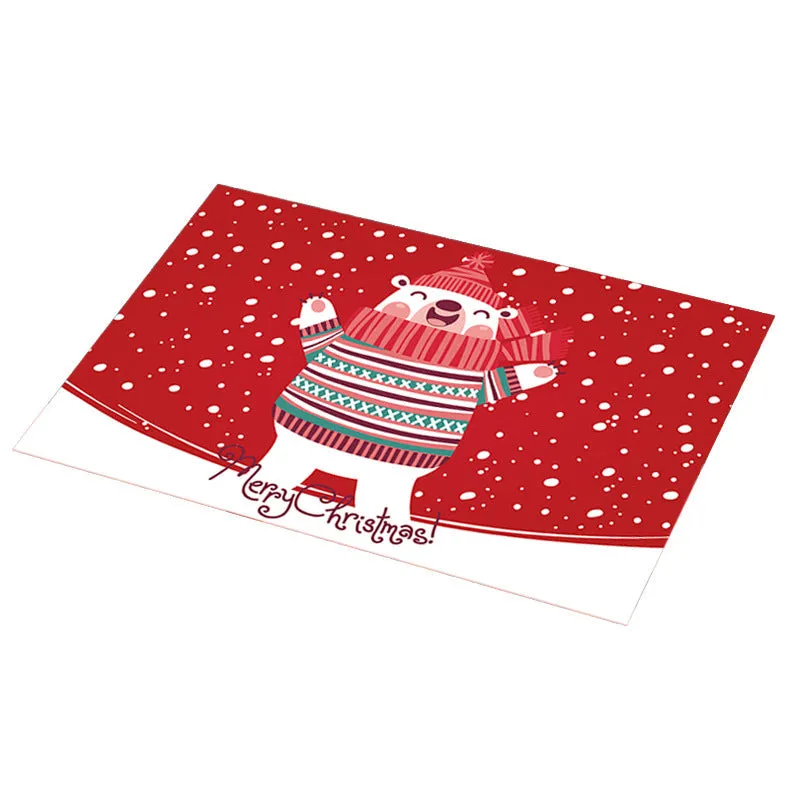 PVC Non-slip Waterproof Christmas Placemats (1 Pc)
