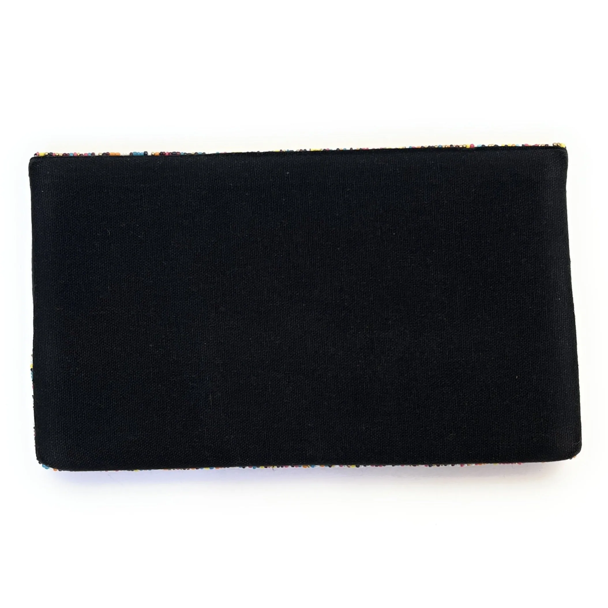 Rainbow Evil Eye Beaded Clutch Purse