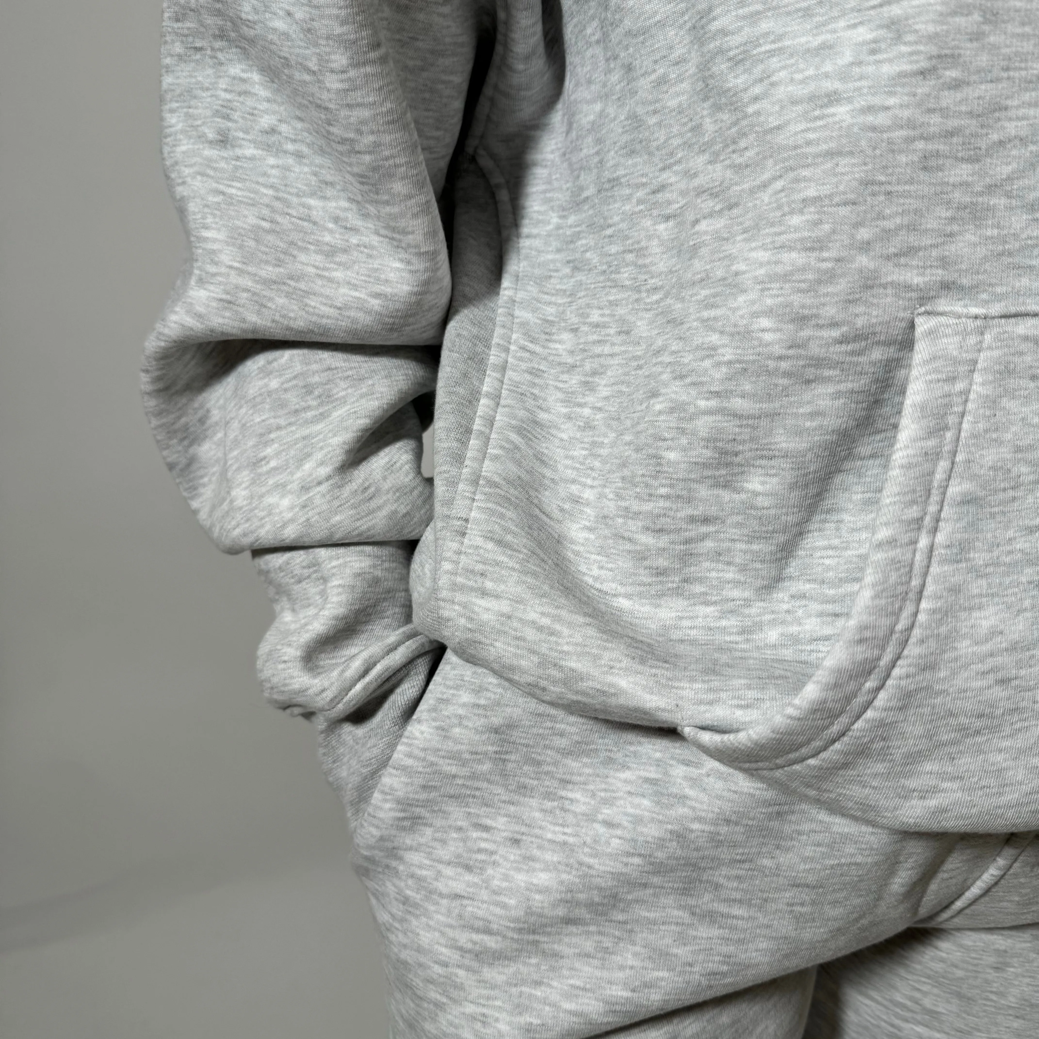 r.e.b.l Grey Signature Luxe University Style Joggers