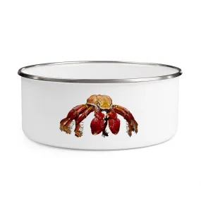 Red Crab Enamel Bowl
