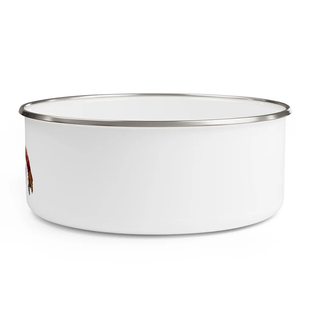 Red Crab Enamel Bowl
