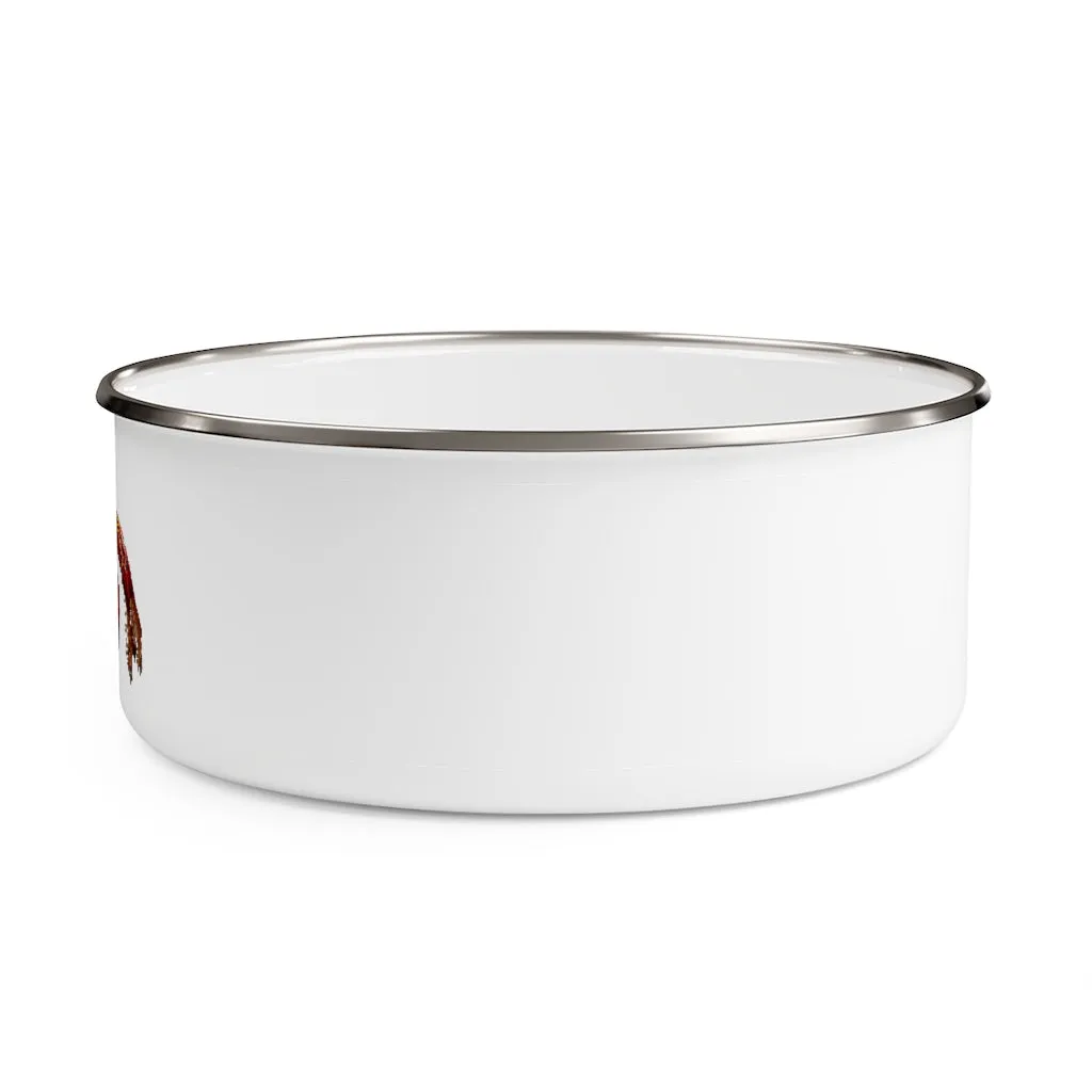 Red Crab Enamel Bowl
