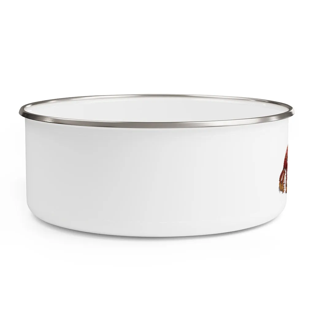 Red Crab Enamel Bowl