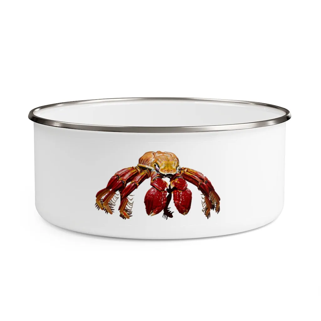 Red Crab Enamel Bowl