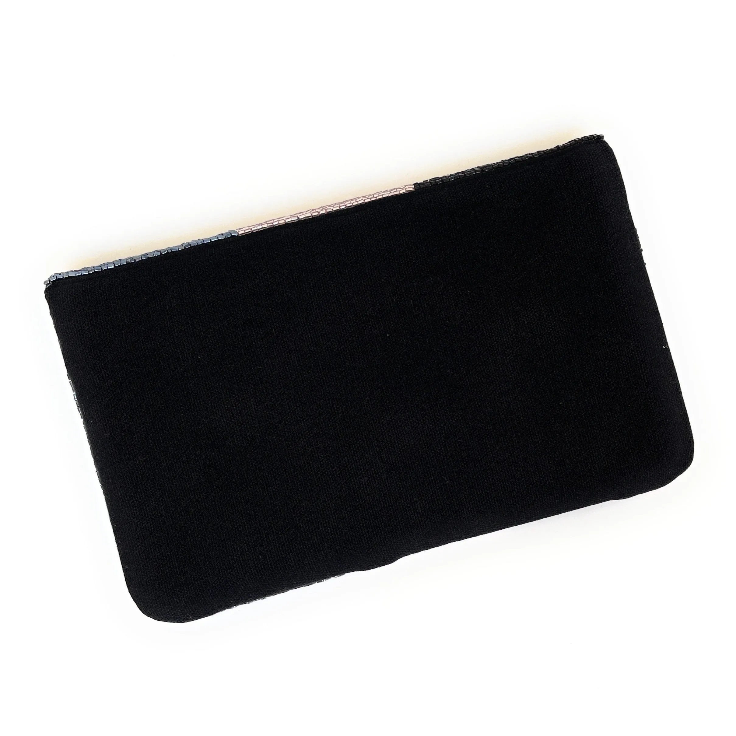 Red Tongue Beaded Clutch Purse