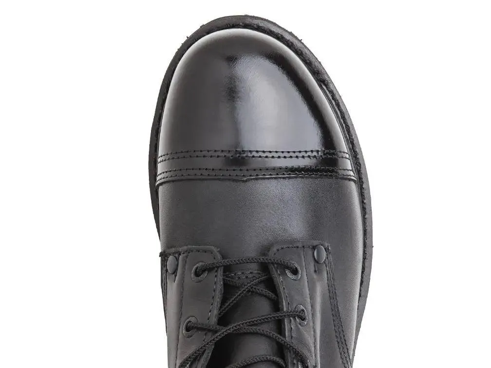 Rocky Side Zipper Black Leather 10" Jump Boot 0