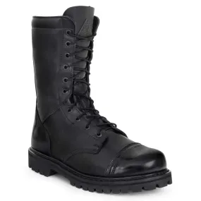 Rocky Side Zipper Black Leather 10" Jump Boot 0