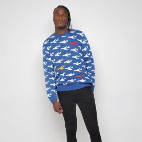 Run & Fly - Planes - Mens Jumper - Blue
