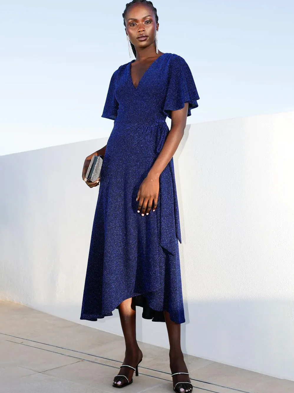 SACHA DRAKE STARGAZE WRAP DRESS