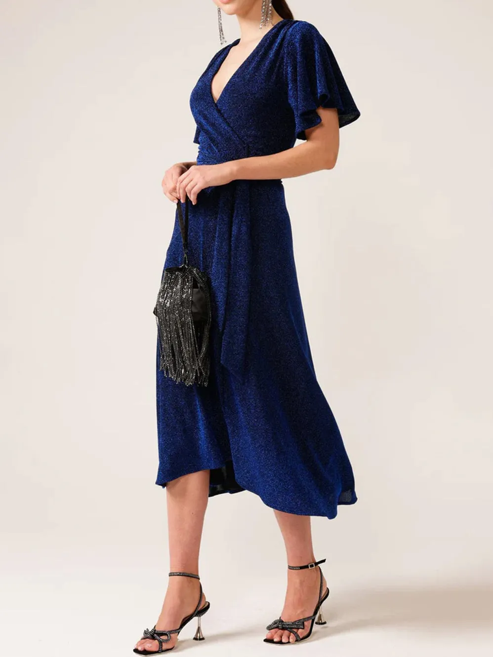 SACHA DRAKE STARGAZE WRAP DRESS