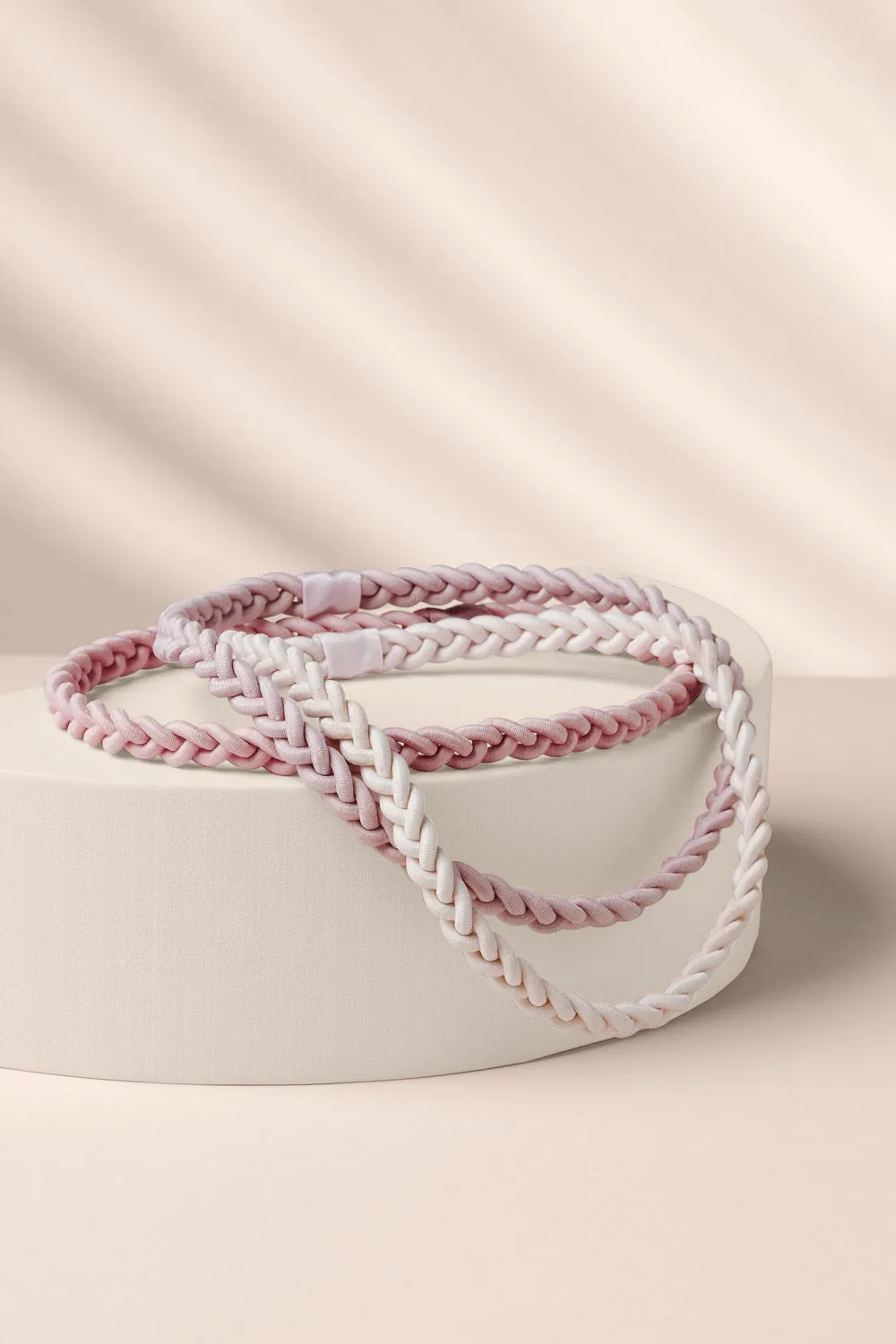Salutation Bands Slim Braided Headband Set
