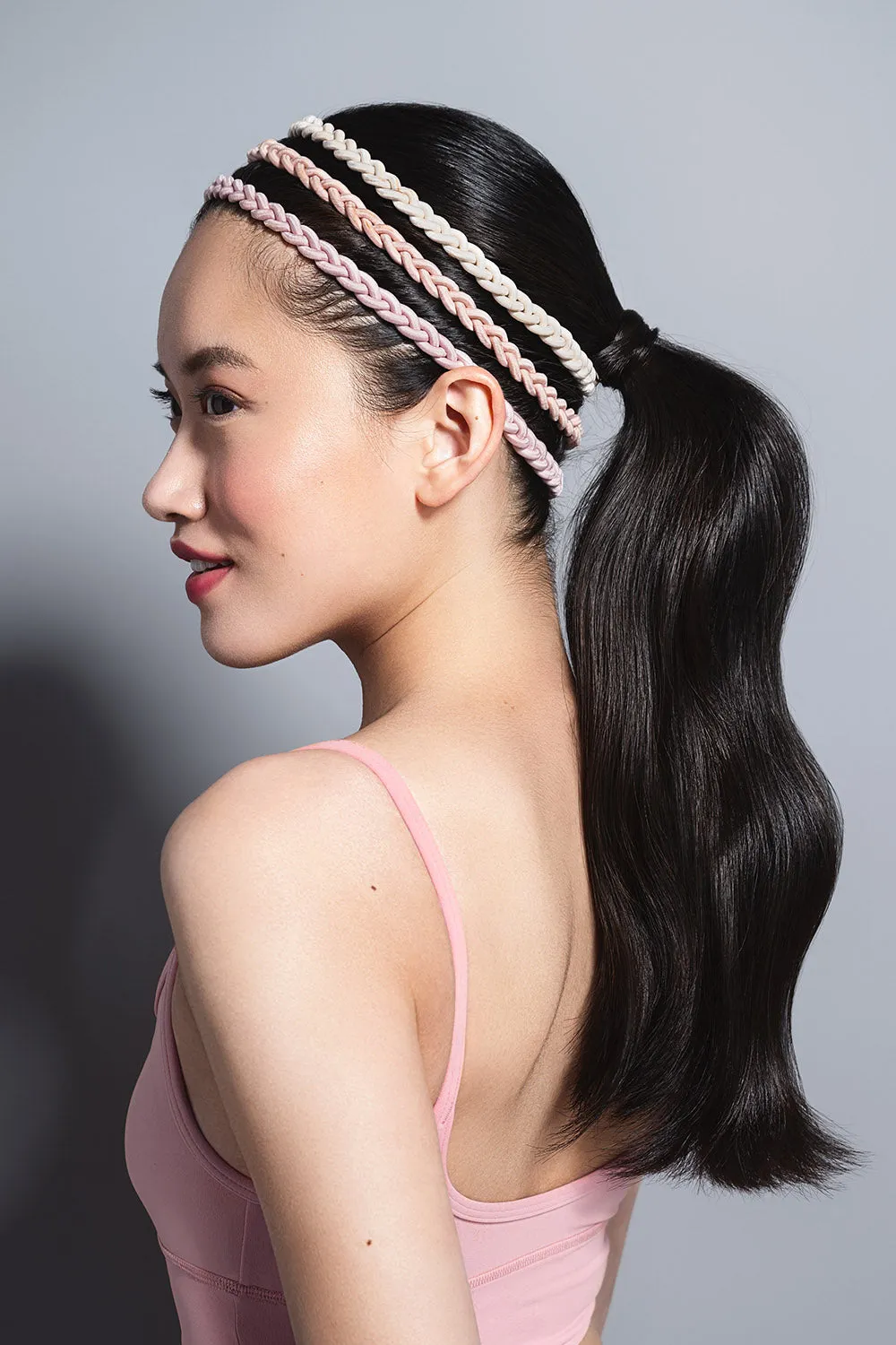 Salutation Bands Slim Braided Headband Set
