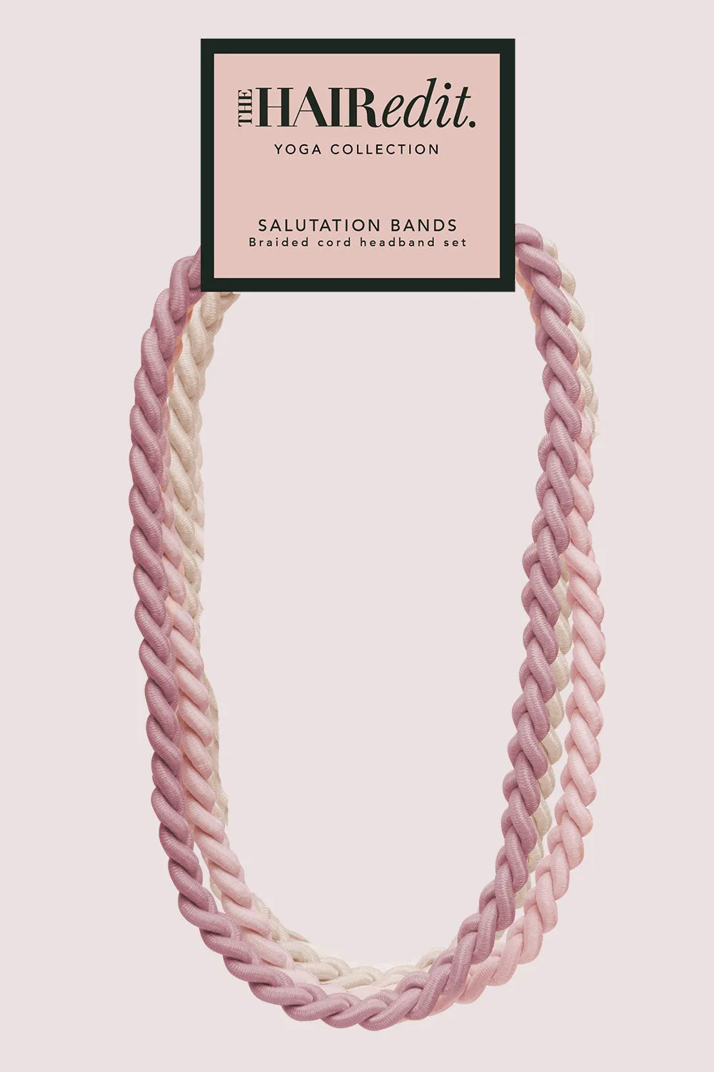 Salutation Bands Slim Braided Headband Set