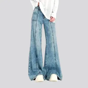 Sanded wide fit retro women's jeans