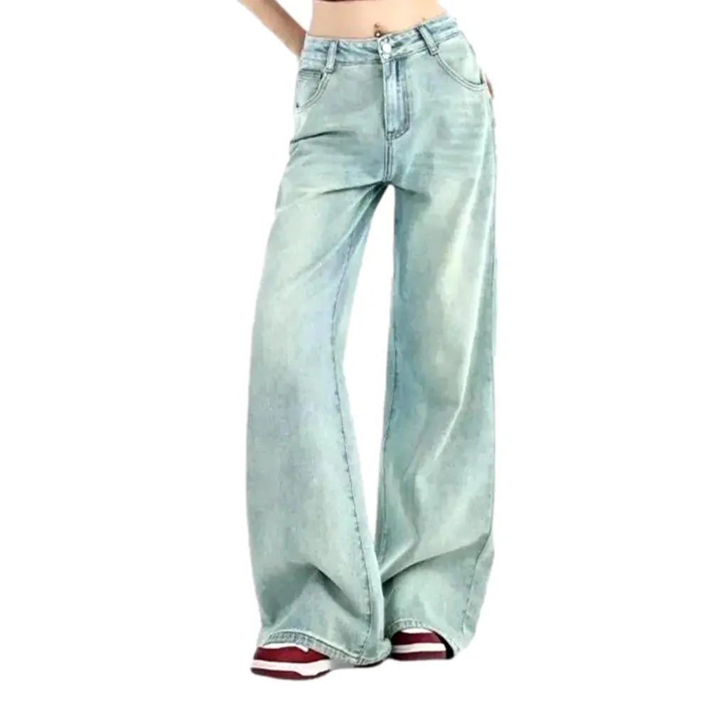 Sandy retro boho high rise jeans for women