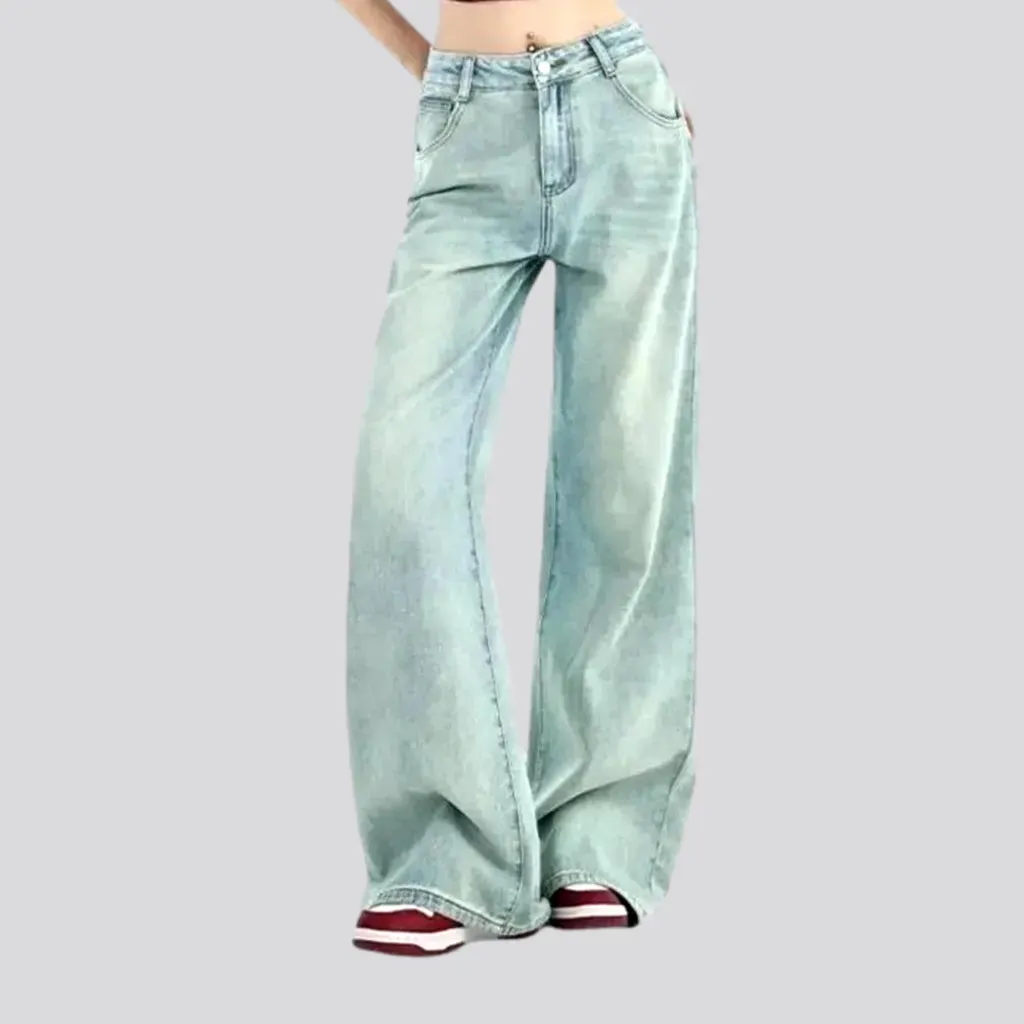 Sandy retro boho high rise jeans for women