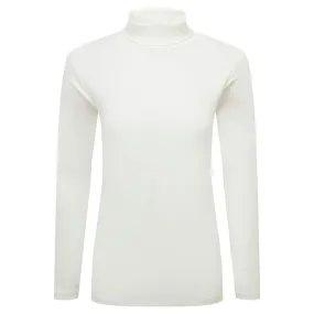 Schoffel Rosedale Ladies Cotton Roll Neck - Soft White
