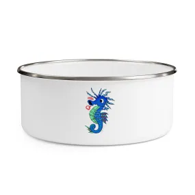 Scribblers the Seahorse Enamel Bowl