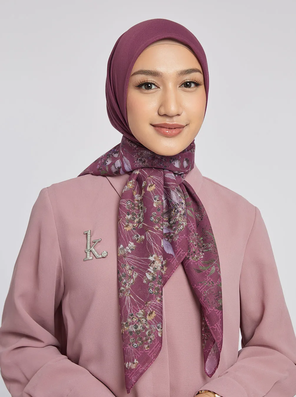 SENARA SIGNATURE SCARF MAGENTA