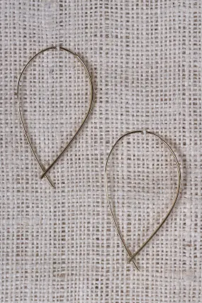 Simple Slip Through Hoop Earrings.