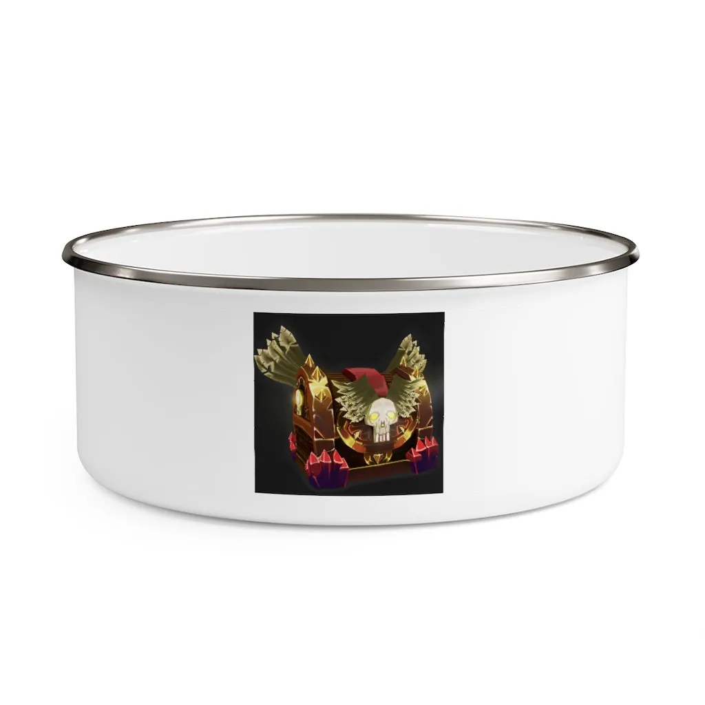 Skeleton Chest Enamel Bowl