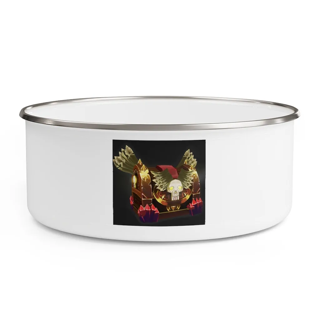 Skeleton Chest Enamel Bowl