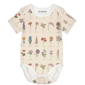 Sleep-No-More Once & Floral Short Sleeve Bodysuit