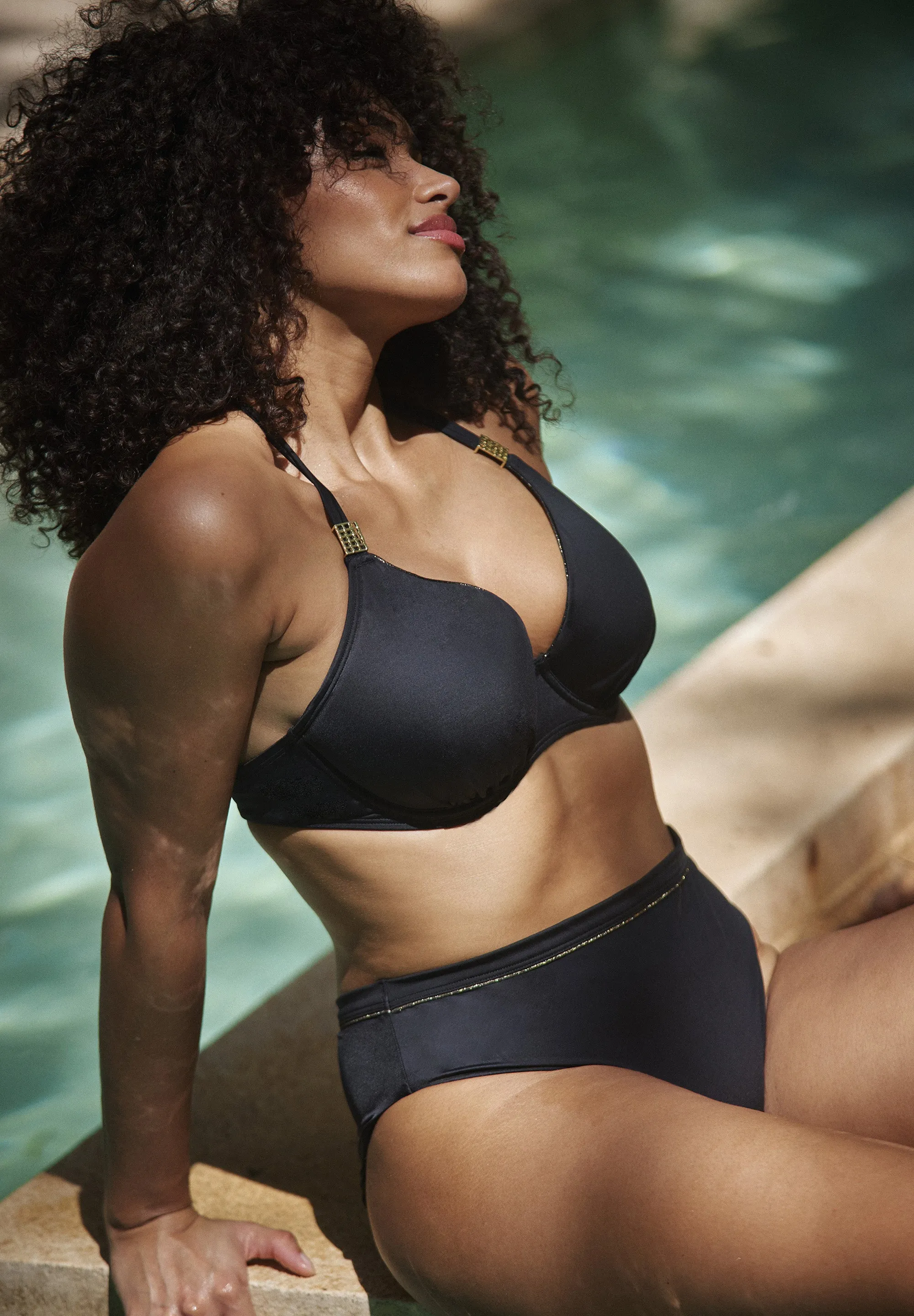 Slip de bain Speekaboo Shape Noir