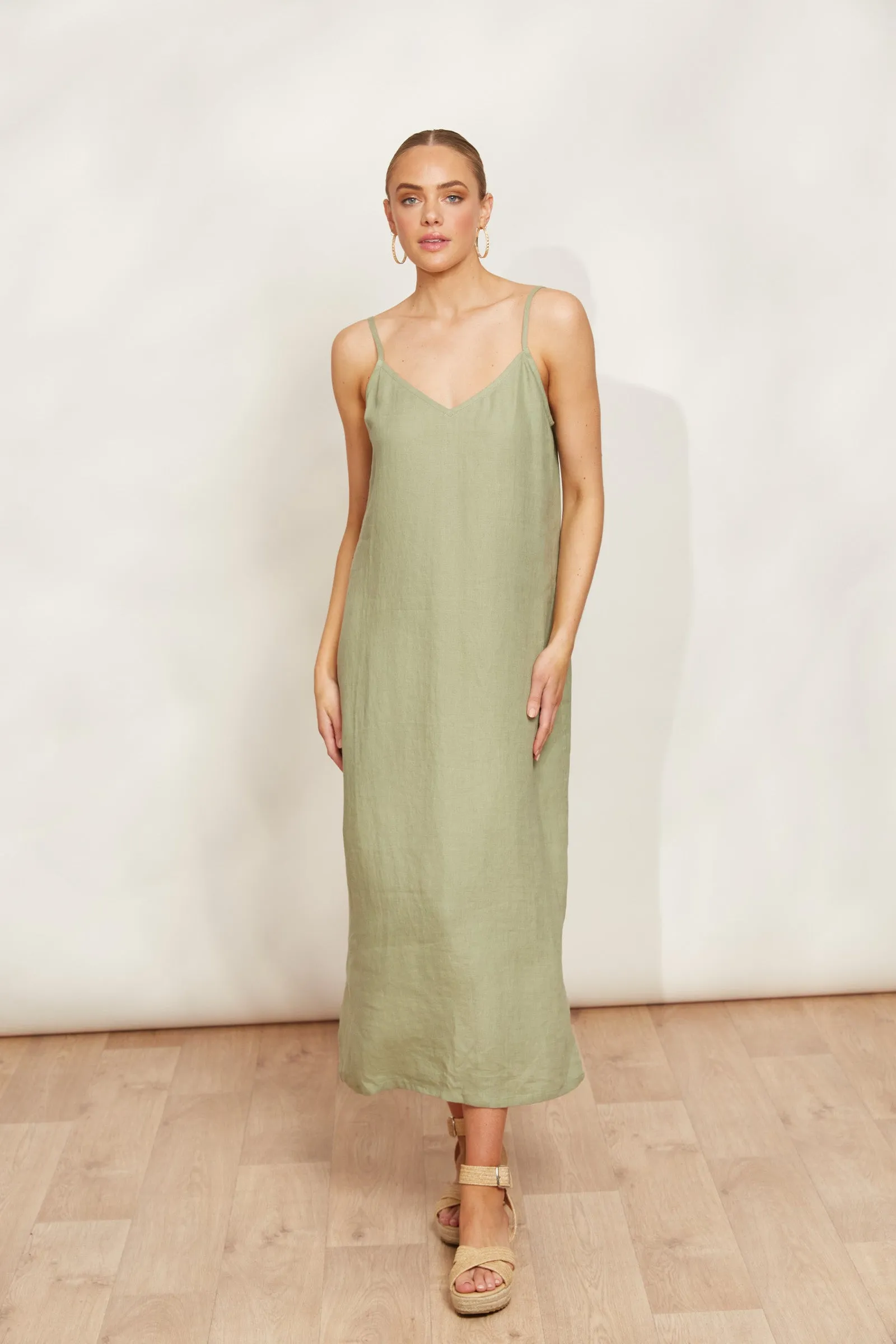 Sojourn Tank Maxi Dress, Aloe