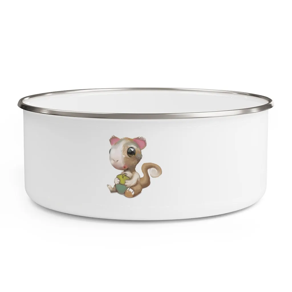 Squirrel Enamel Bowl