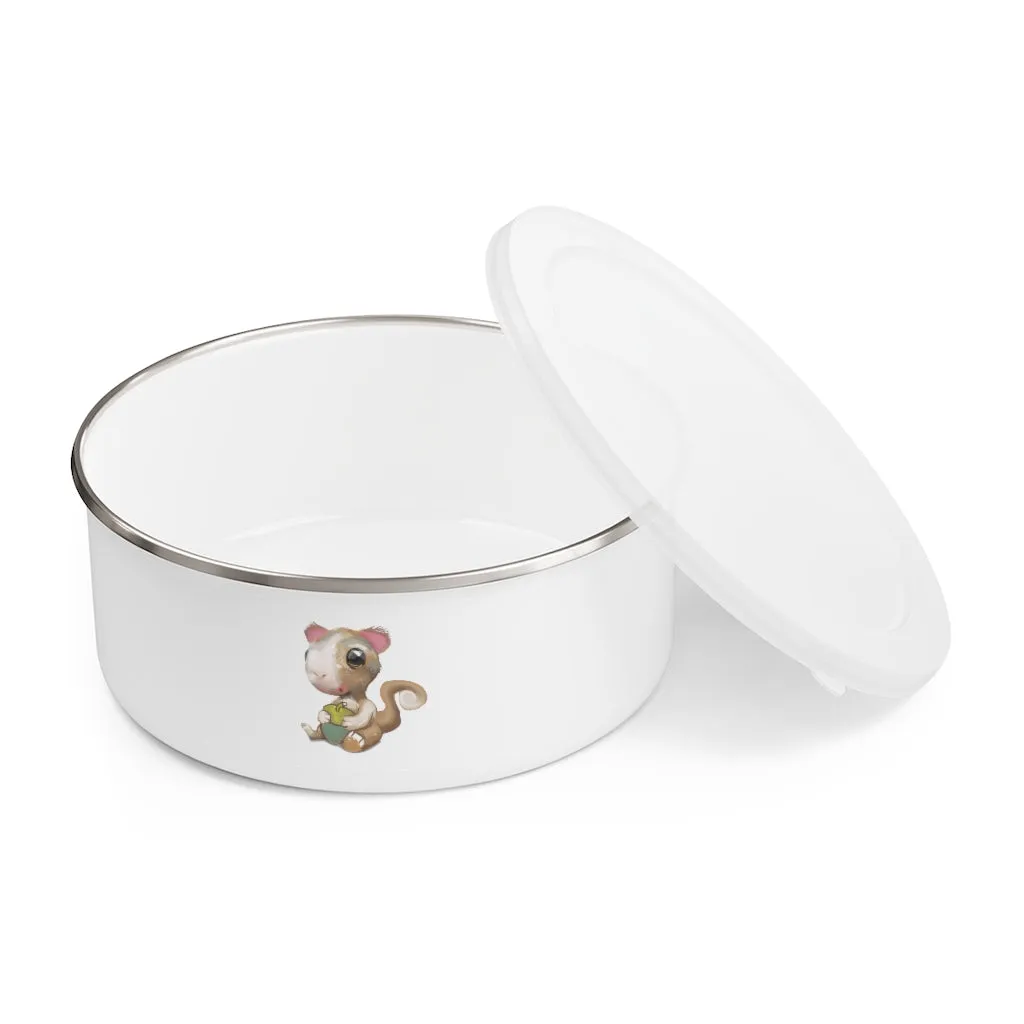 Squirrel Enamel Bowl
